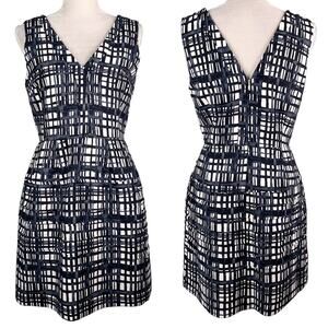 Madewell Midnight Dress Brushstroke Plaid Small Pockets